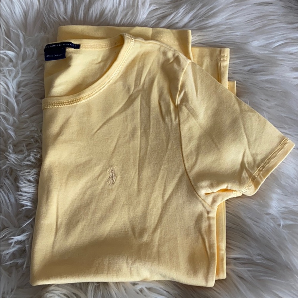 Vintage yellow Ralph Lauren Sport size small
